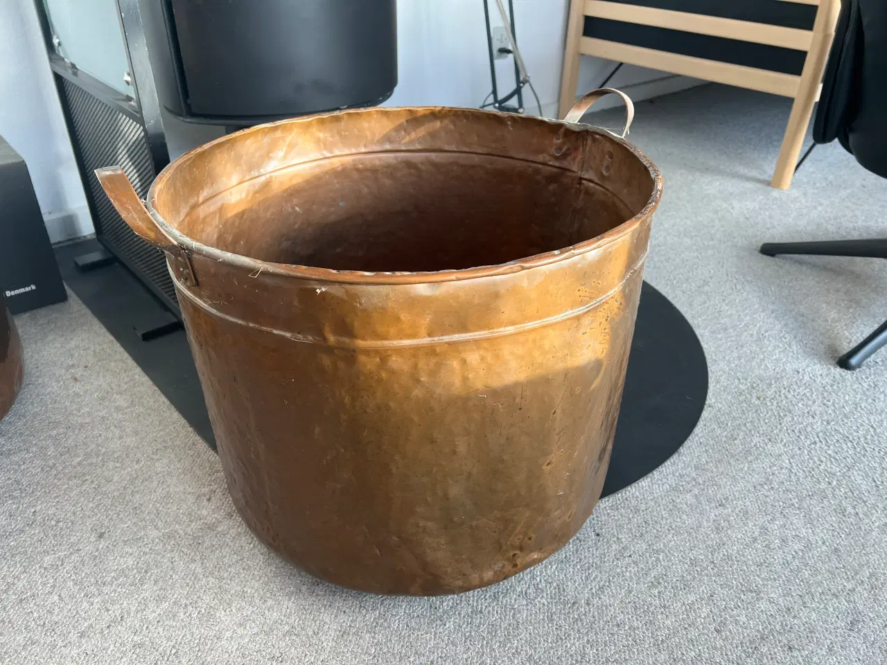 Billede 1 - Brændespand i kobber