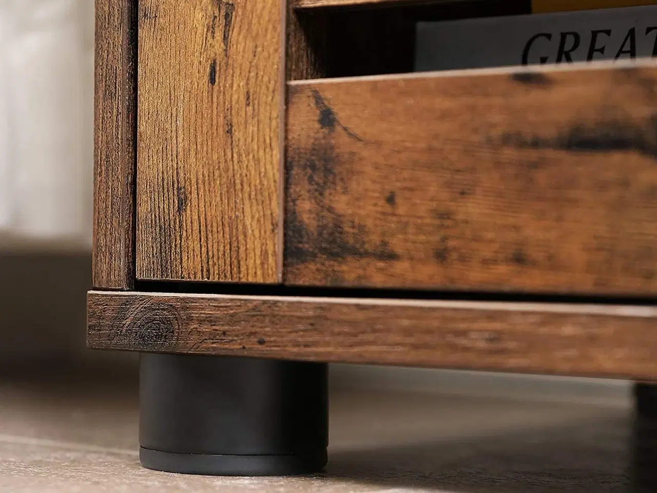 Billede 5 - Underskab til vask badeværelsesskab 60 × 30 × 63 cm, rustik brun med lameldøre