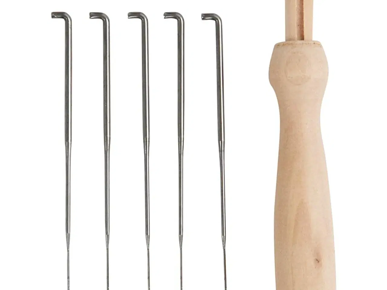 Billede 1 - Praktisk Filtenåleholder i Træ med 5 Nåle