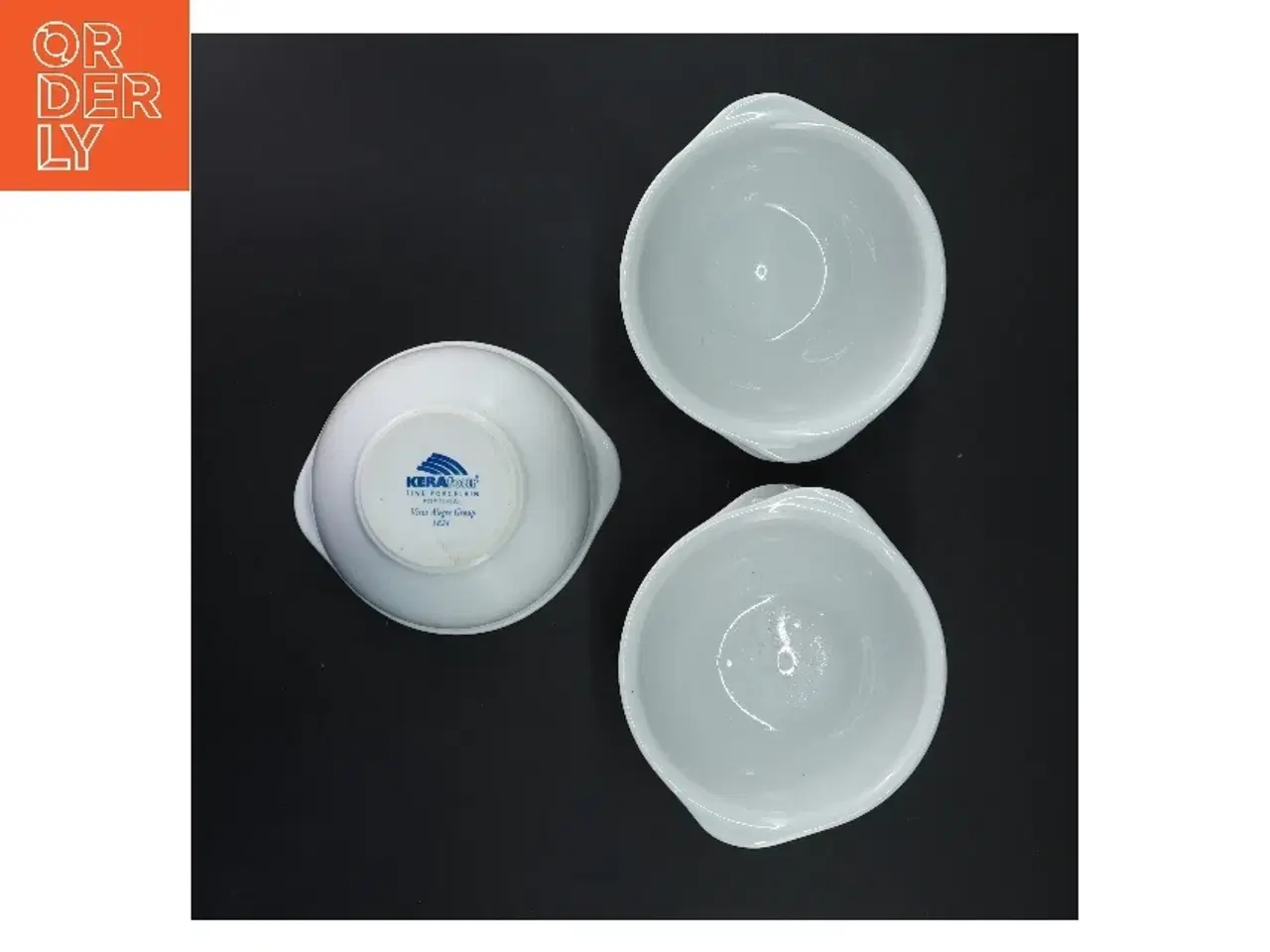 Billede 3 - Sæt af 5 porcelænsskåle fra Kera (str. 5 stk Ø 13 cm)
