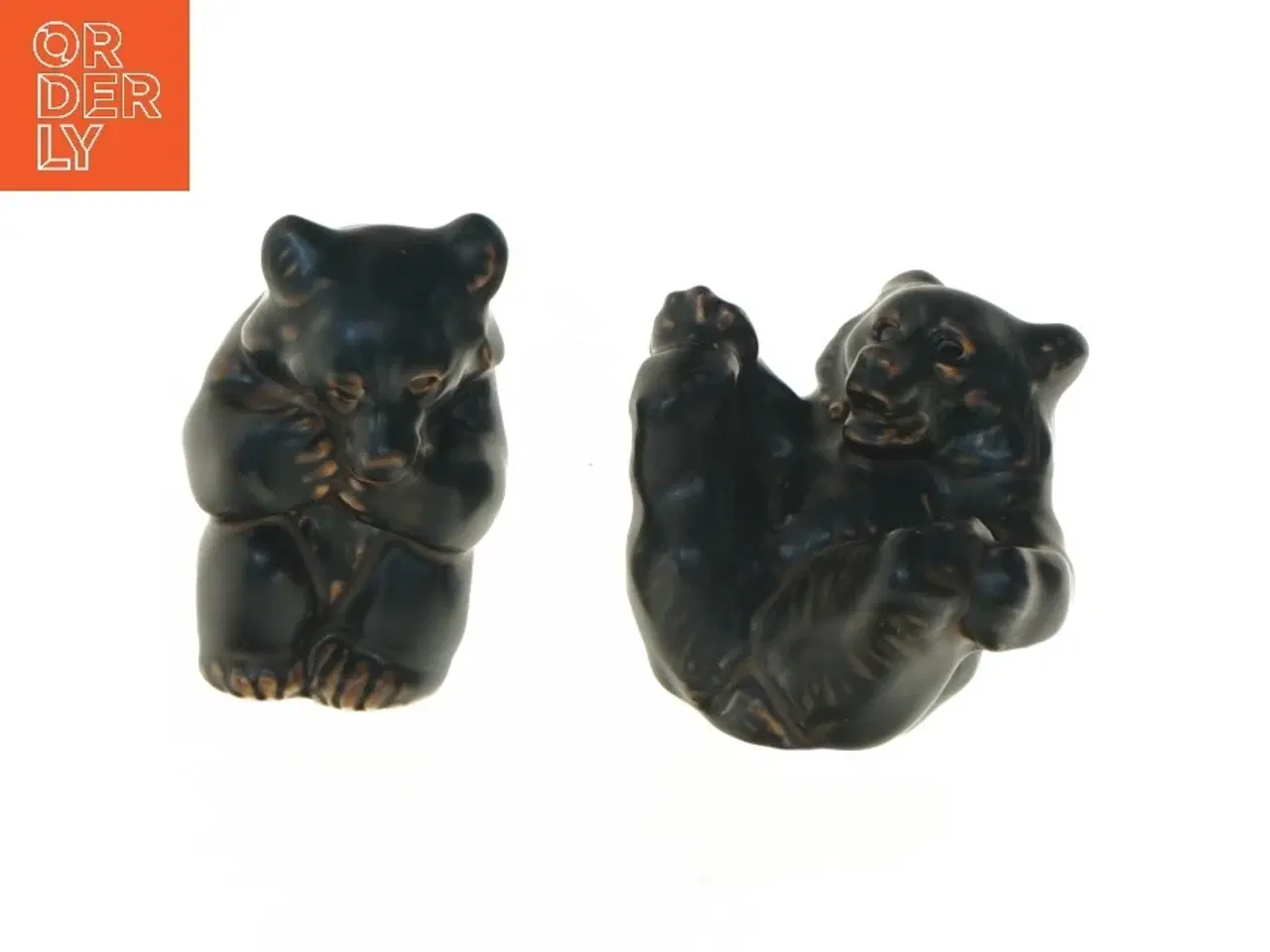 Billede 1 - Keramiske bjørnefigurer (str. 8-9 cm) fra Royal Copenhagen