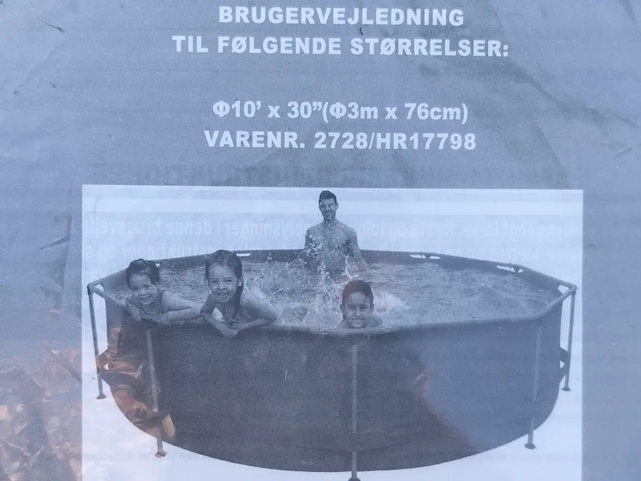 Billede 1 - Avenli rund pool med stålramme. 