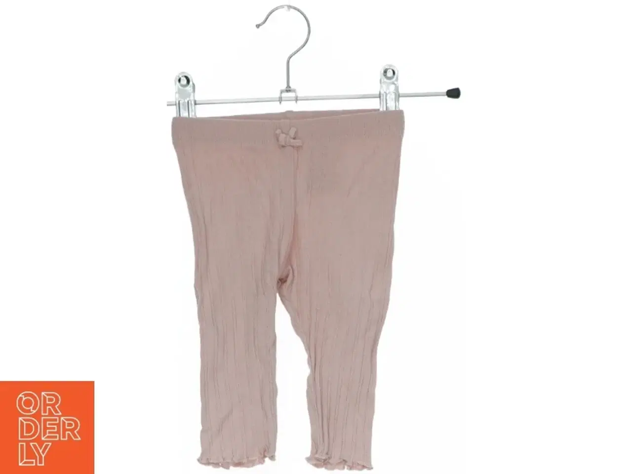 Billede 1 - Lyserøde baby leggings med dekorativ sløjfe fra H&M (str. 62)