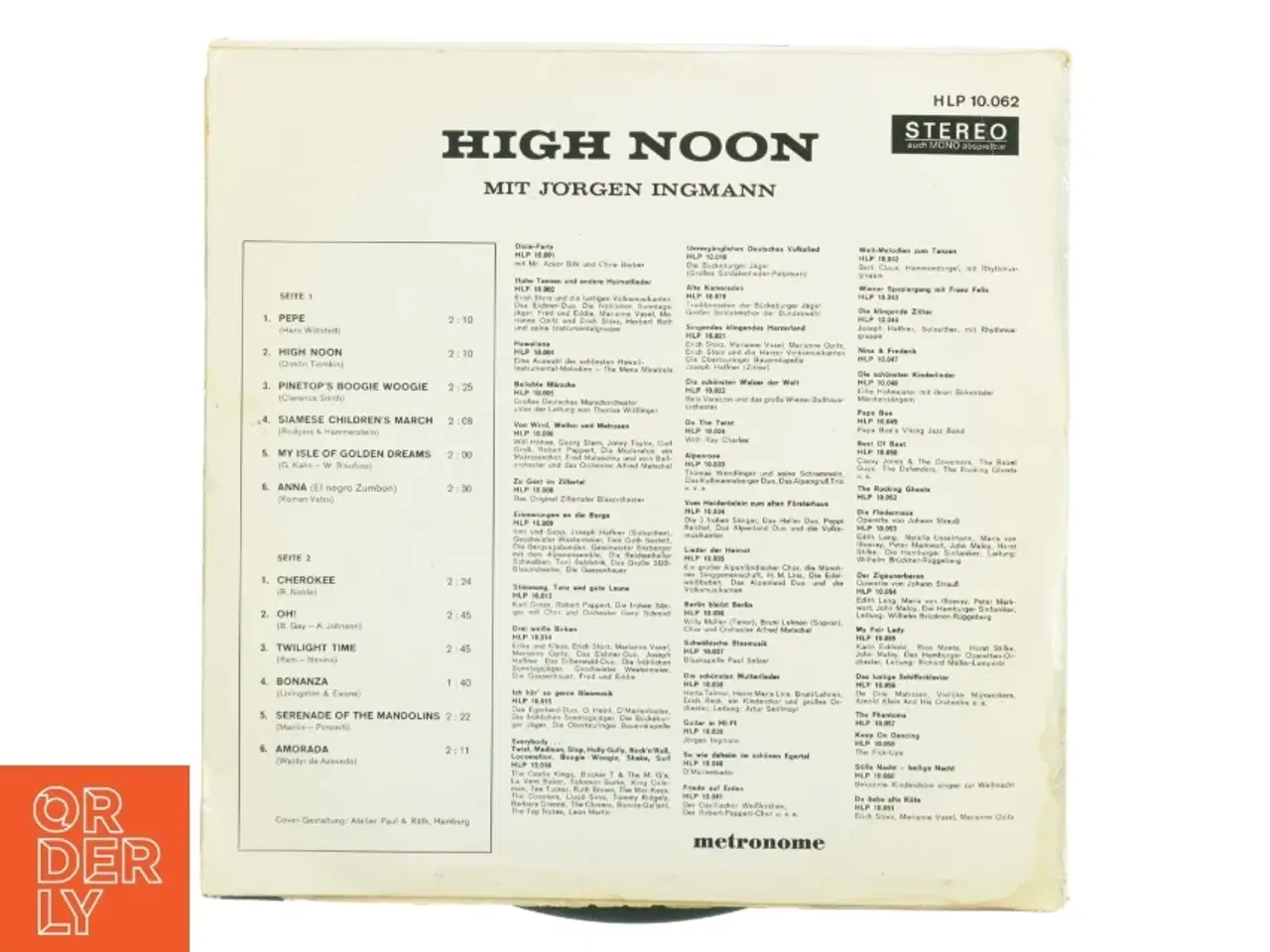 Billede 5 - Jørgen Ingmann - High Noon LP