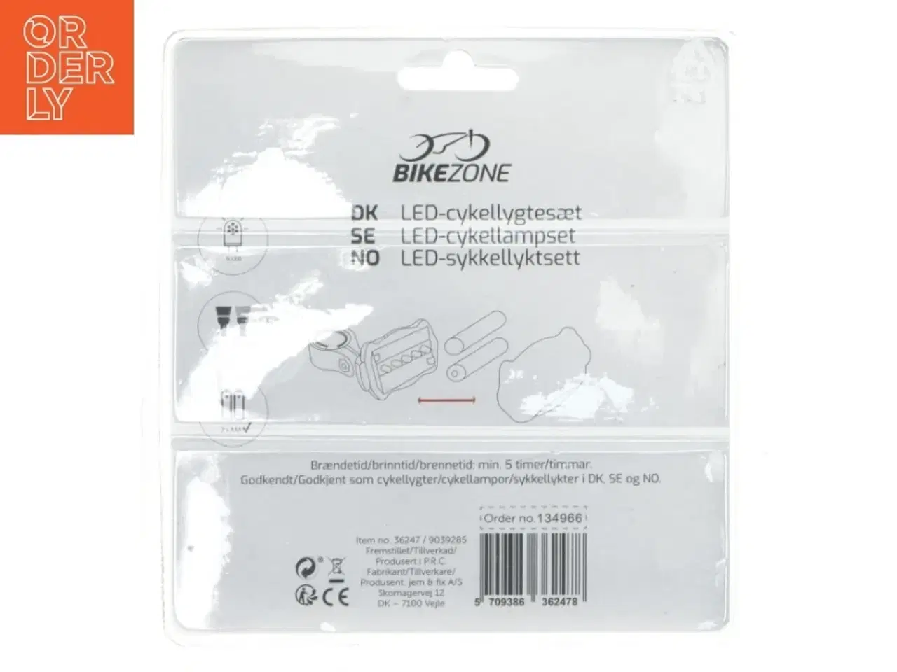 Billede 2 - LED cykellygtesæt fra BikeZone