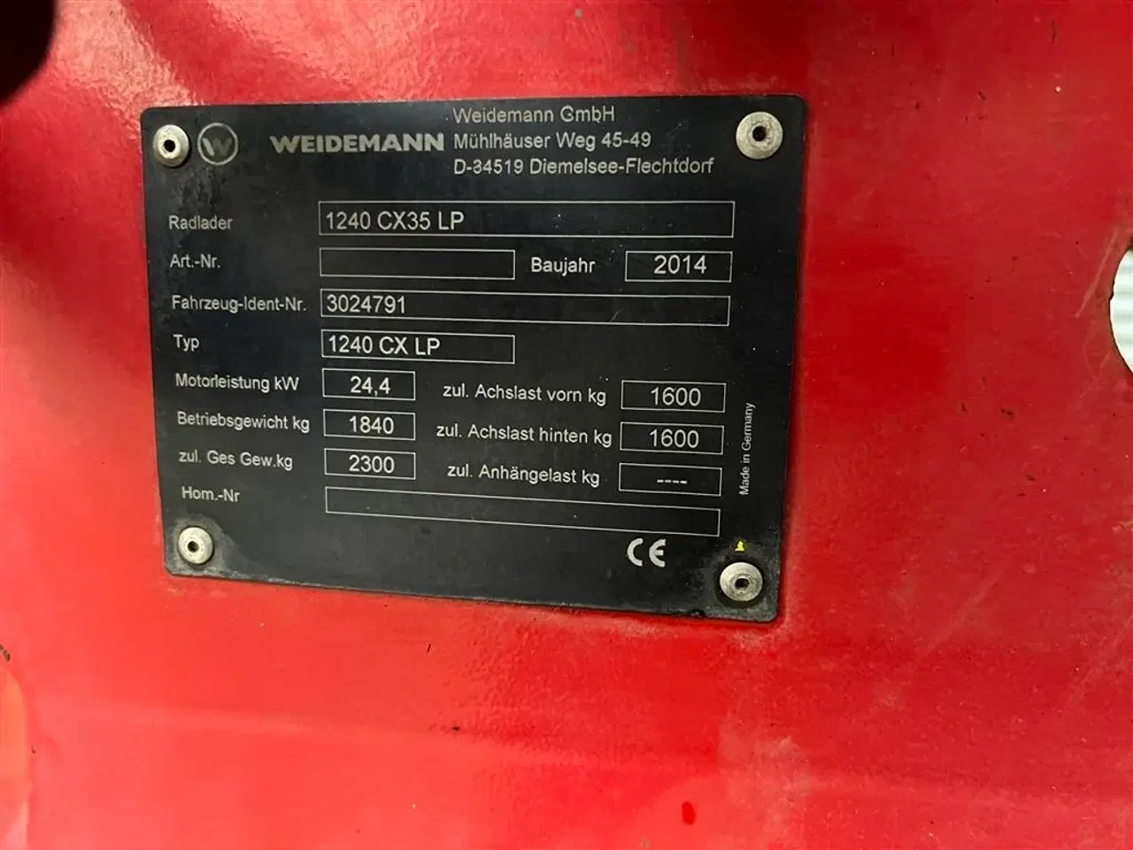 Billede 8 - Weidemann 1240 CX35 med skovl og gafler