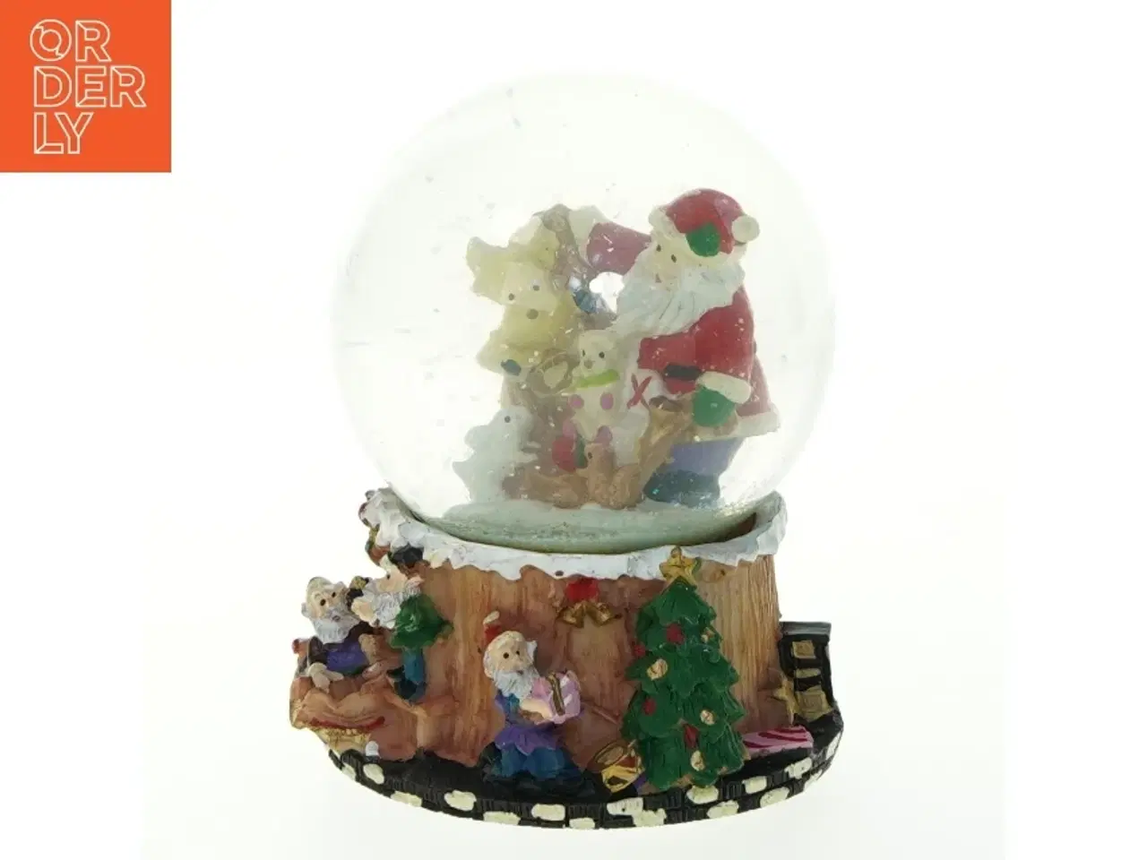 Billede 3 - Musikalsk snekugle med juletema fra Melinera (str. 13x10 cm)