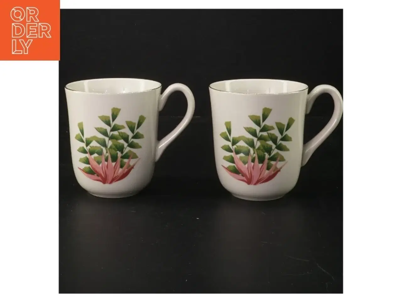 Billede 1 - Keramiske krus med blomster fra Bloomingvillemotiv fra Bloomingville (str. Ø. 9 cm. længde. 10 cm)