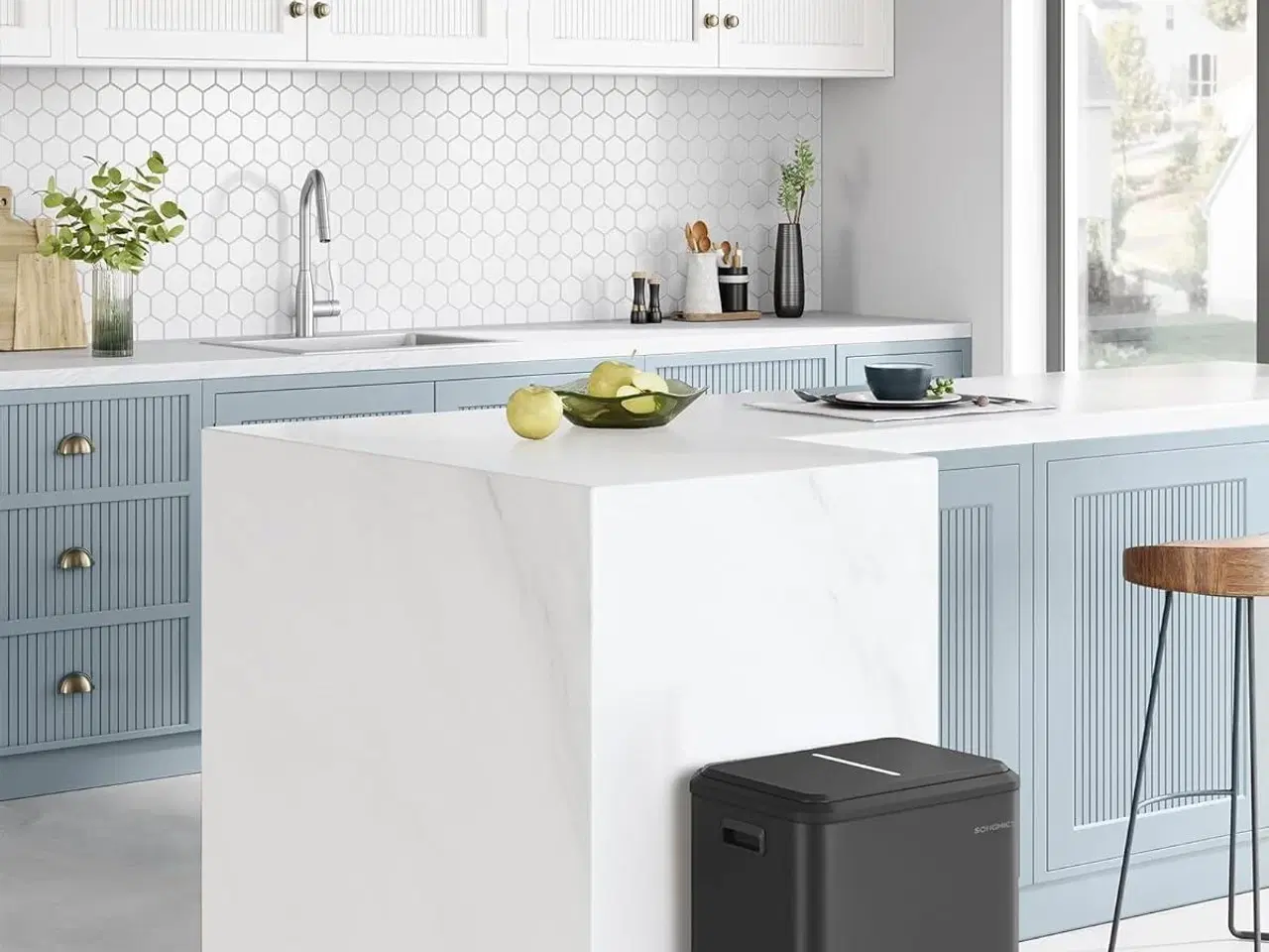 Billede 2 - Skraldespand med pedal 2 x 15 l LTB544B02, sort, rustfrit stål