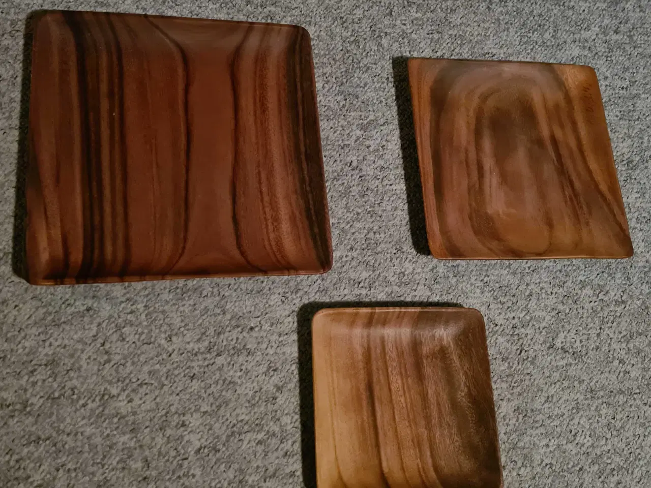 Billede 1 - 3 Flotte fade i akacietræ