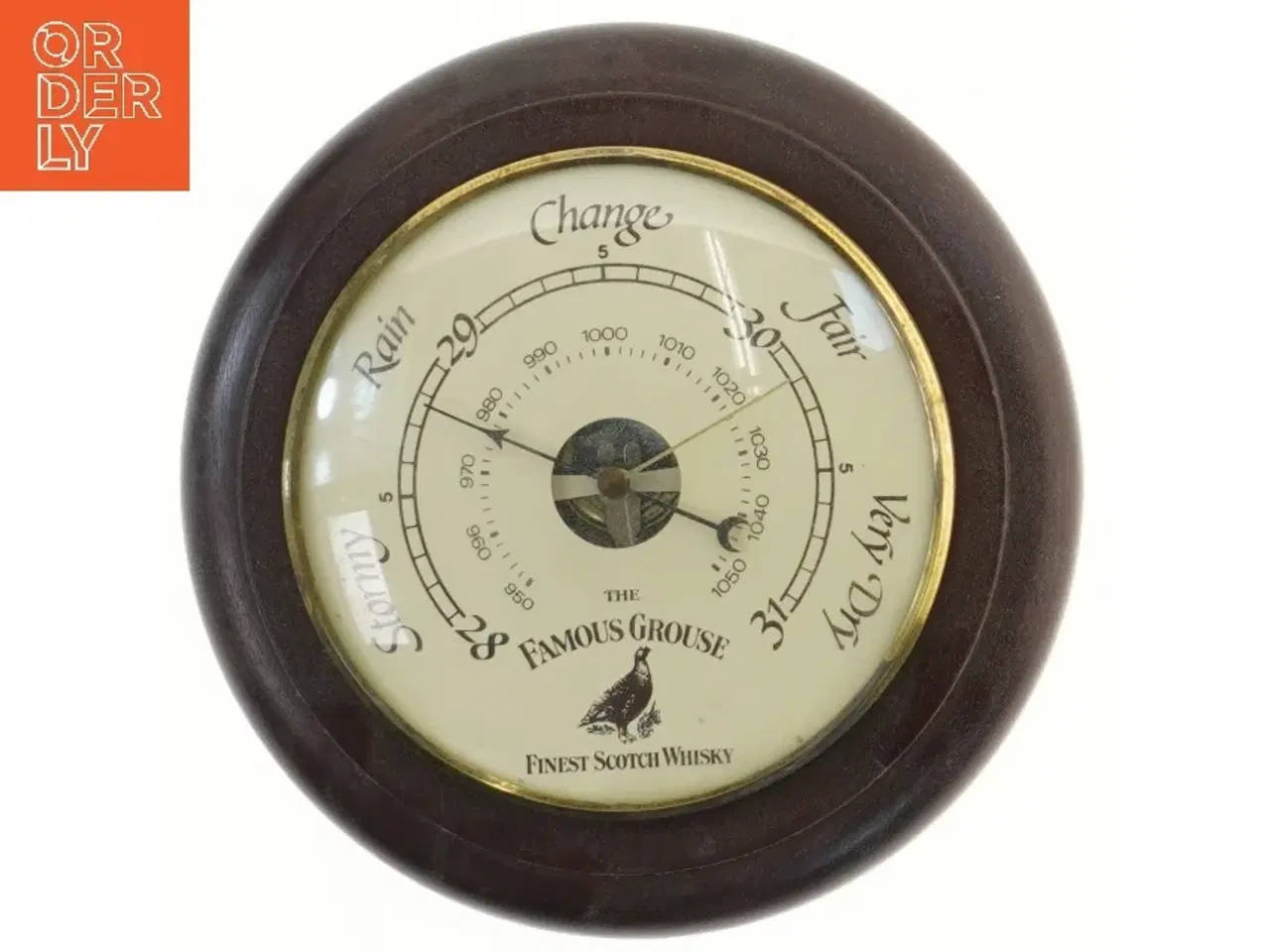 Billede 1 - Væghængt barometer (str. Ø 22 cm)