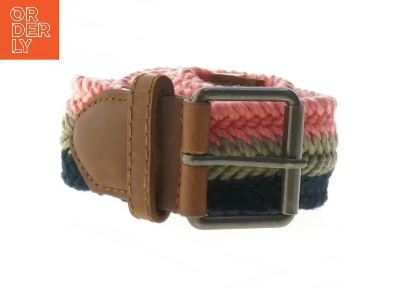 Billede 1 - Farvet flettet bælte (str. 84 cm)