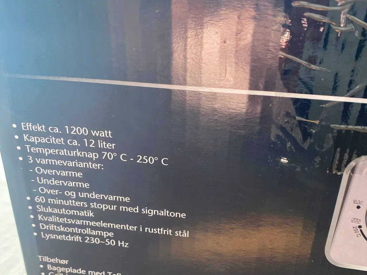 Billede 3 - Ubrugt miniovn, effekt 1200 watt