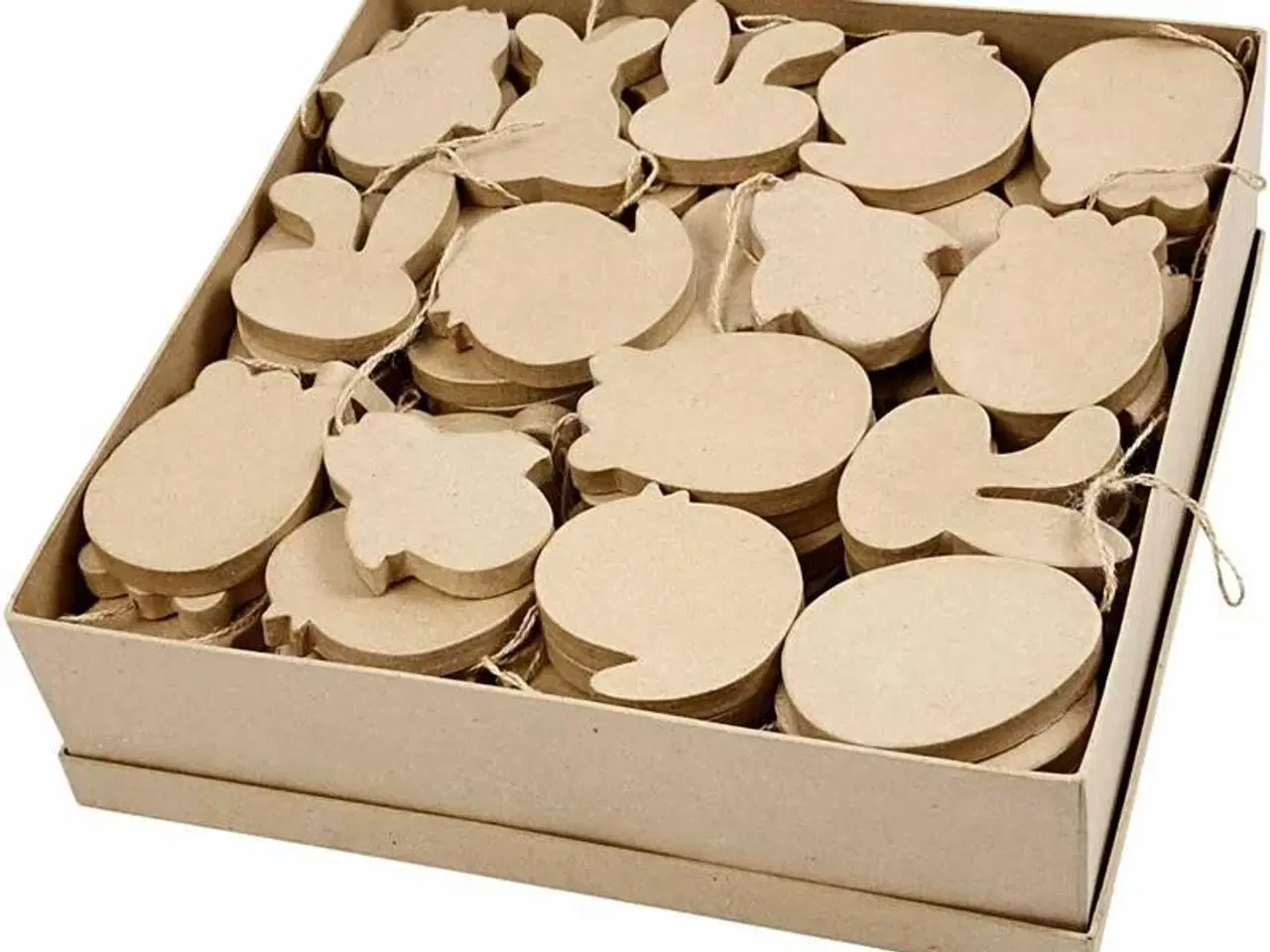 Billede 1 - Påskeophæng, H: 10 cm, tykkelse 12 mm, 114 stk./ 1 pk.