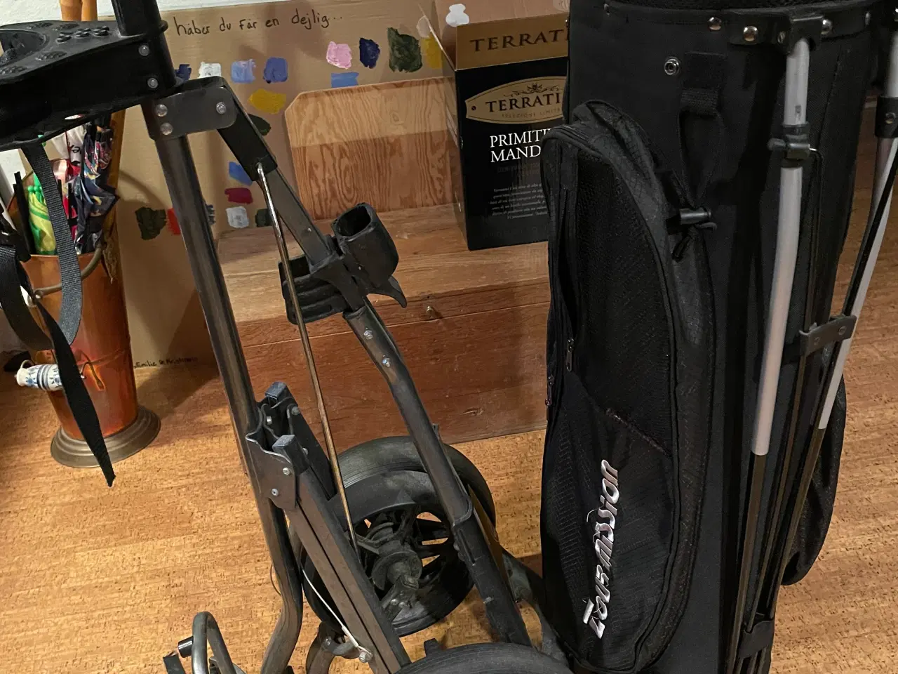 Billede 3 - Vægur, staffeli, golfudstyr, ophæng.