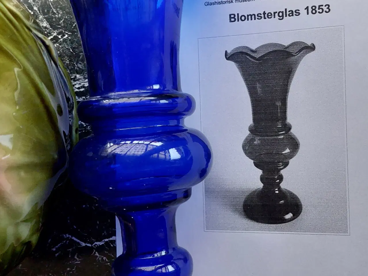 Billede 2 - BLOMSTERGLAS - form som Holmegaard kat. 1853