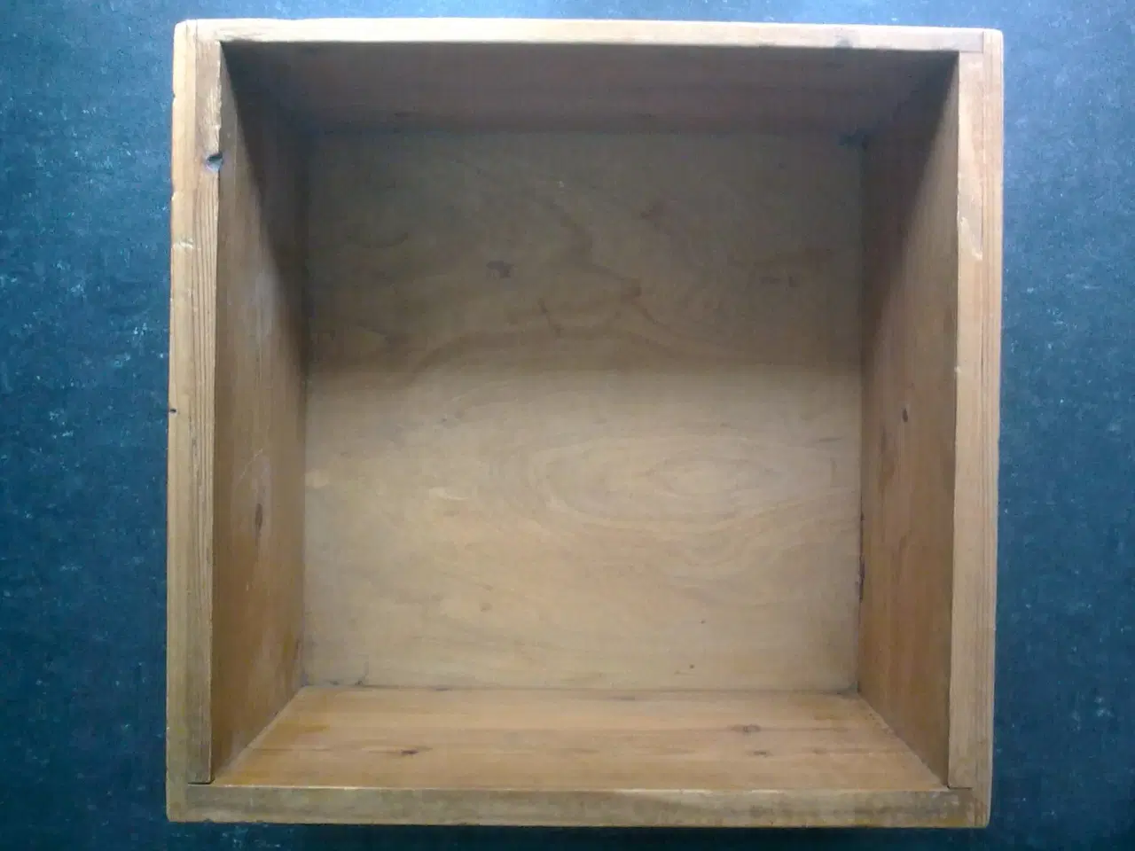 Billede 3 - Trækasse antik fyrretræ planke skuffe T Brænde