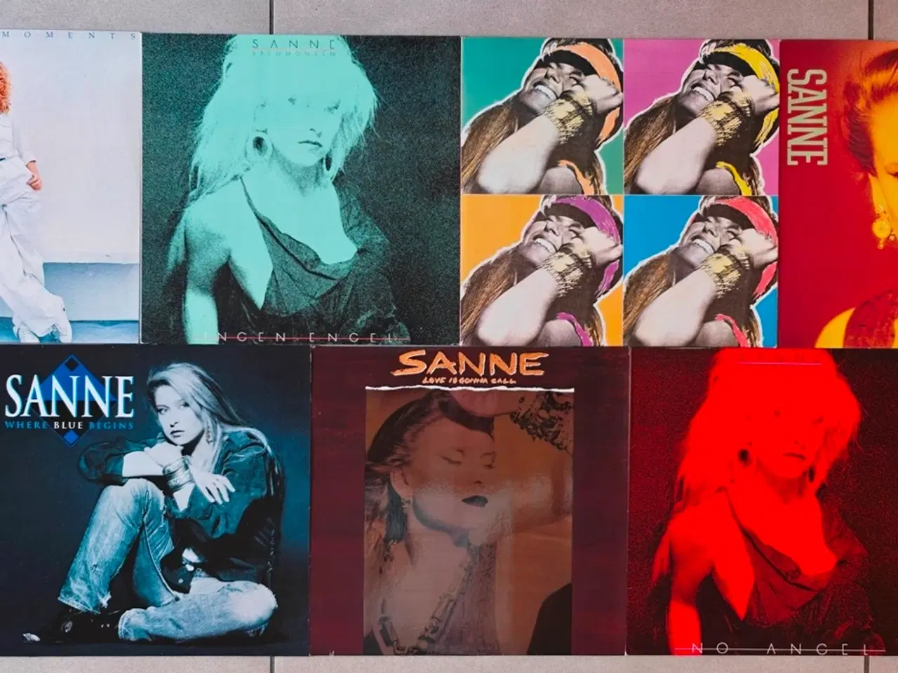 Billede 1 - 7x LP med Sanne Salomonsen