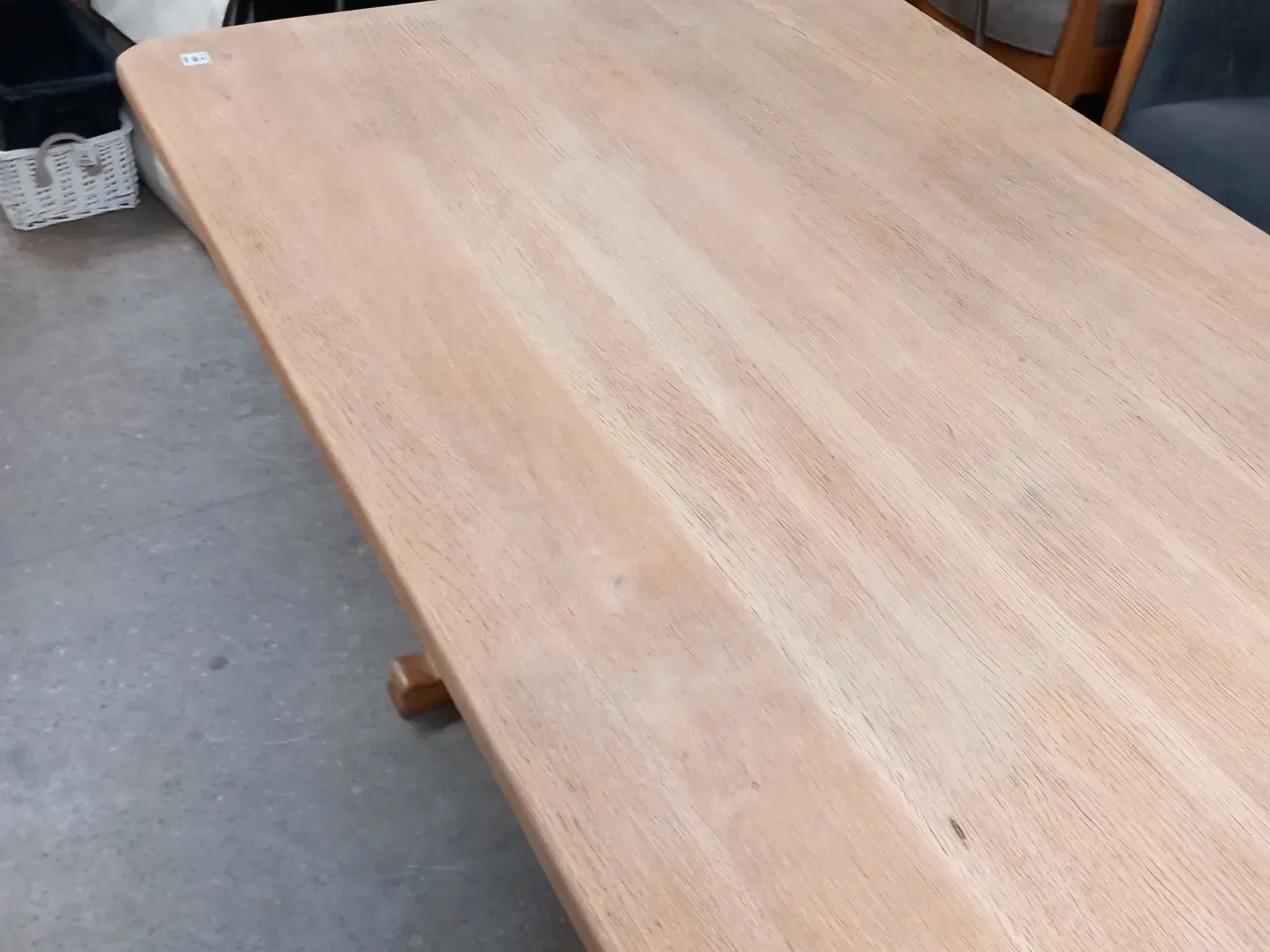 Billede 3 - Spisebord/arbejdsbord i eg
