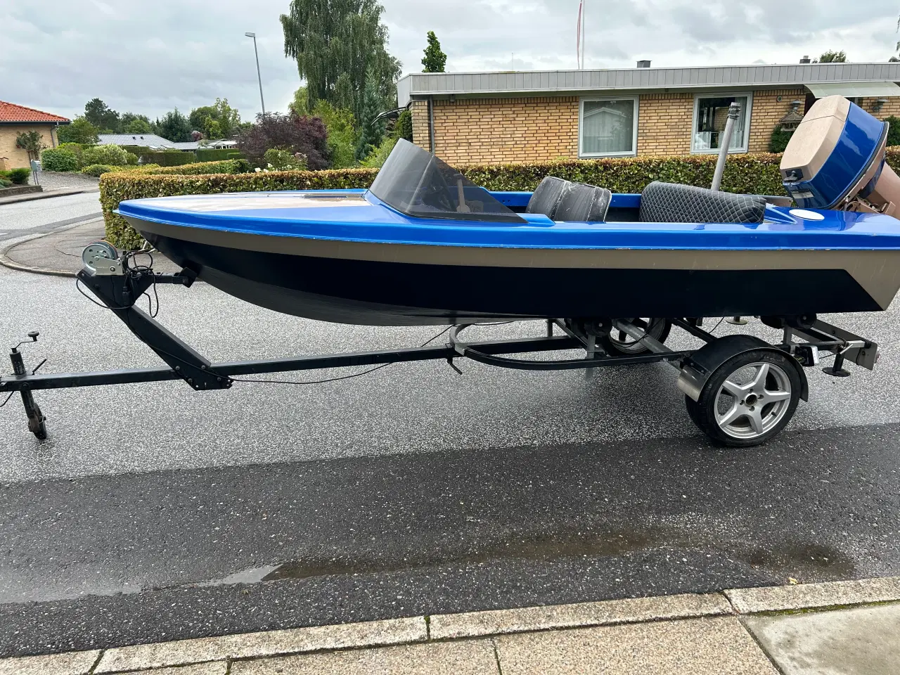 Billede 1 - Speedbåd med trailer og 50 hk Yamaha  bud modtages