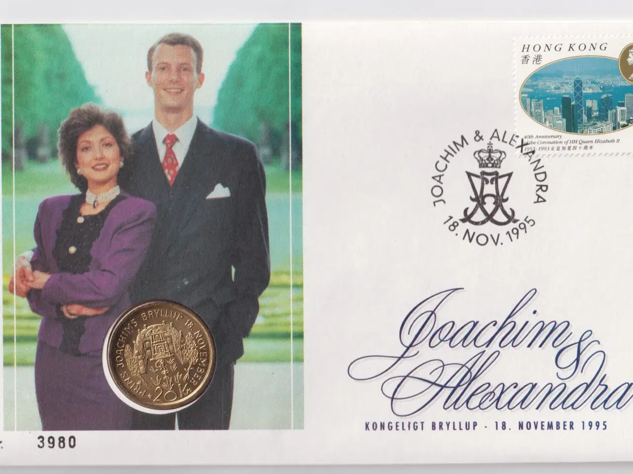 Billede 1 - 20 kr 1995 møntbrev