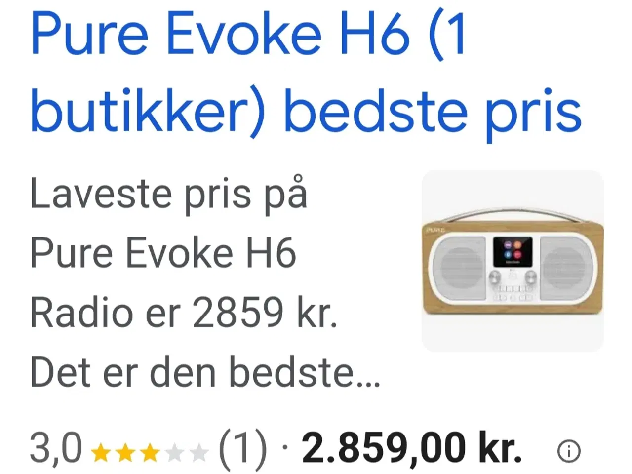 Billede 7 - Pure Evoke H6 dab+ radio 