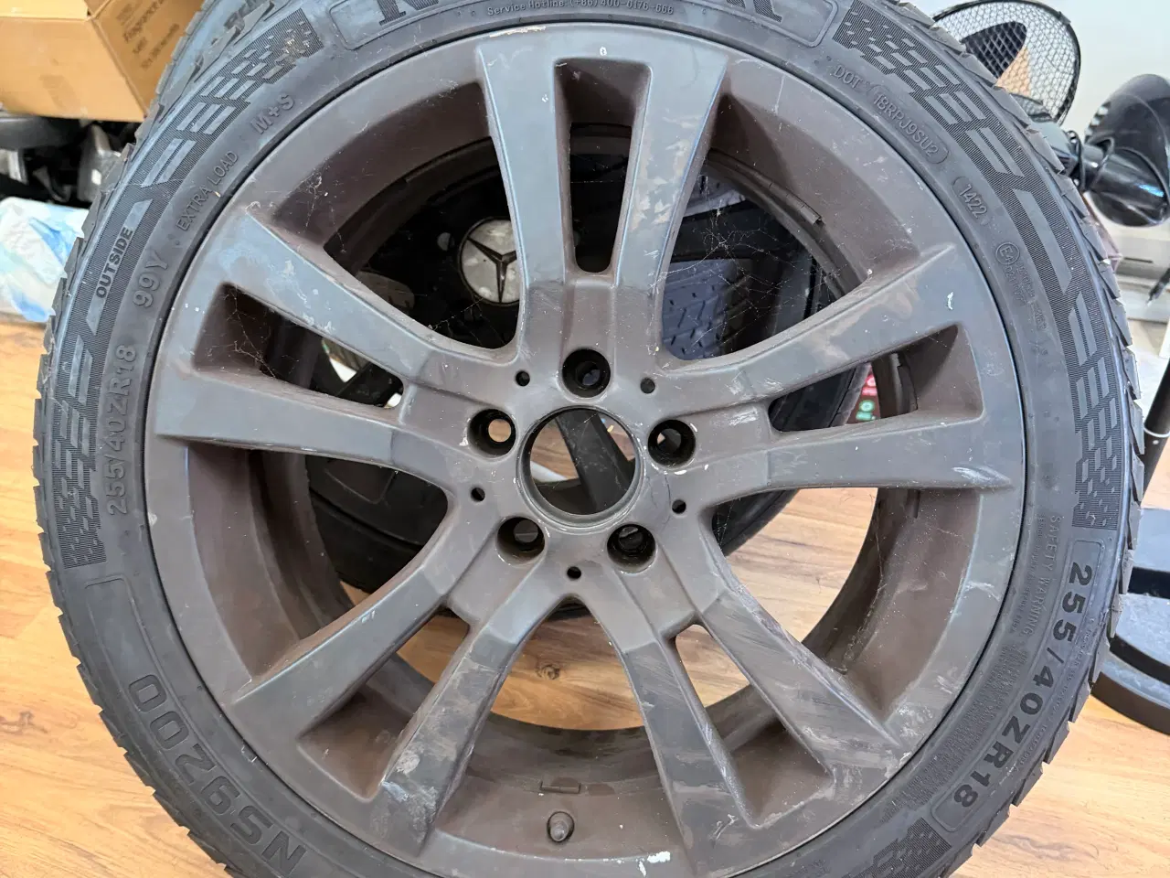 Billede 3 - Mercedes-fælge med dæk