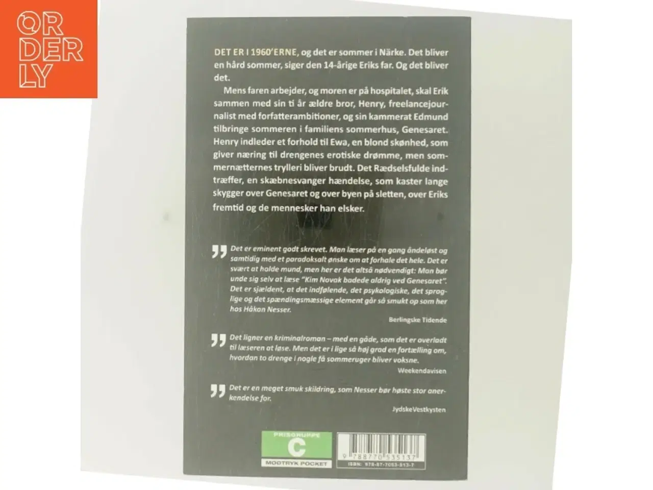 Billede 3 - Kim Novak badede aldrig ved Genesaret af Håkan Nesser (Bog)