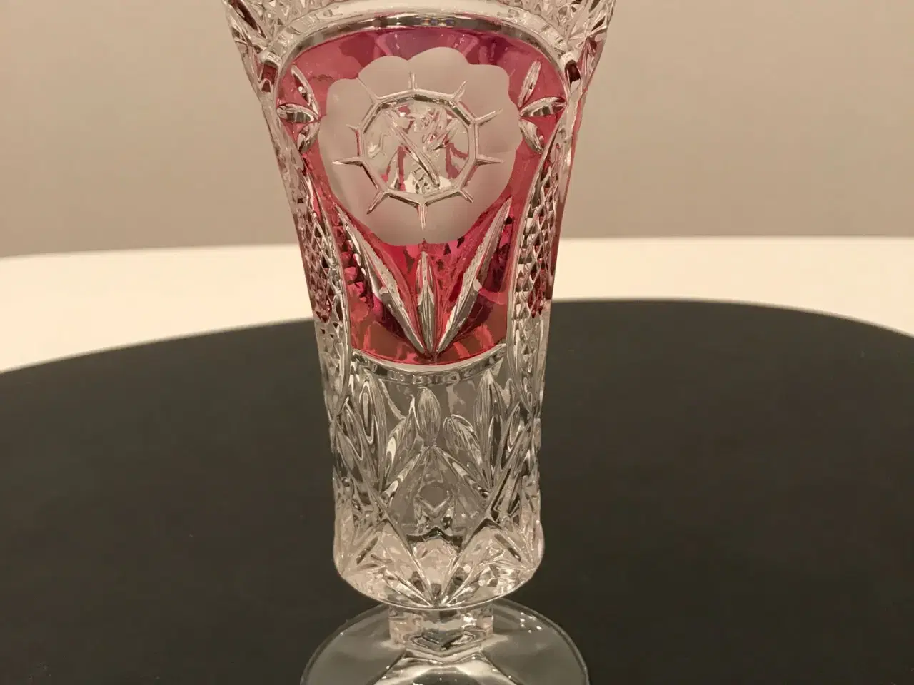 Billede 3 - Bøhmisk krystal vase og skål NEDSAT PRIS