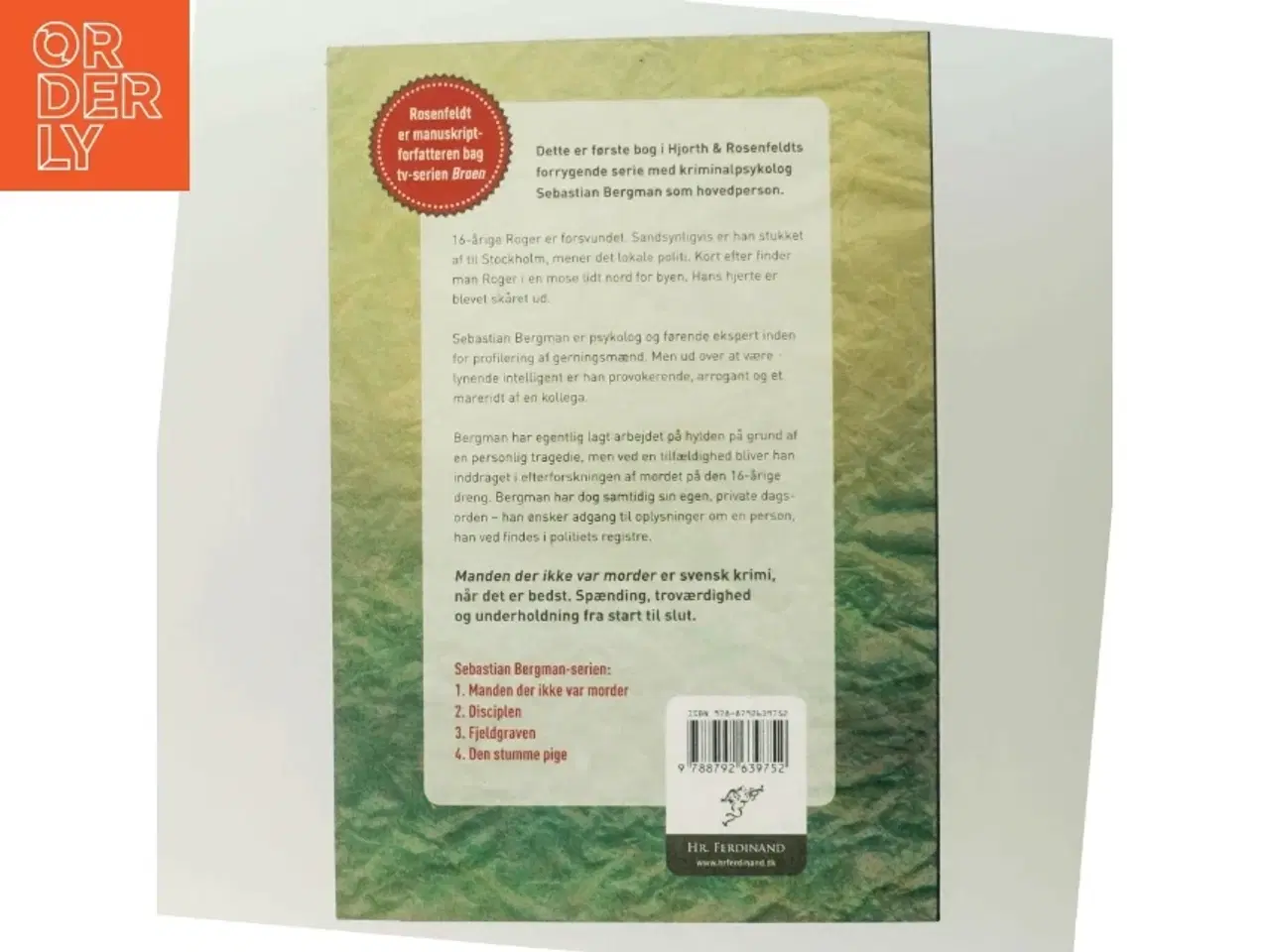Billede 3 - Manden der ikke var morder af Michael Hjorth (f. 1963-05-13), Hans Rosenfeldt (Bog)