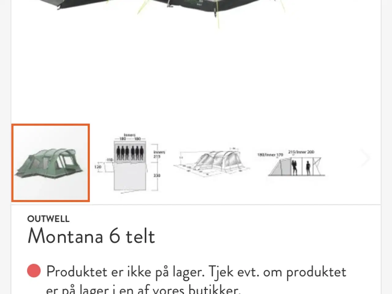 Billede 1 - Montana 6 telt