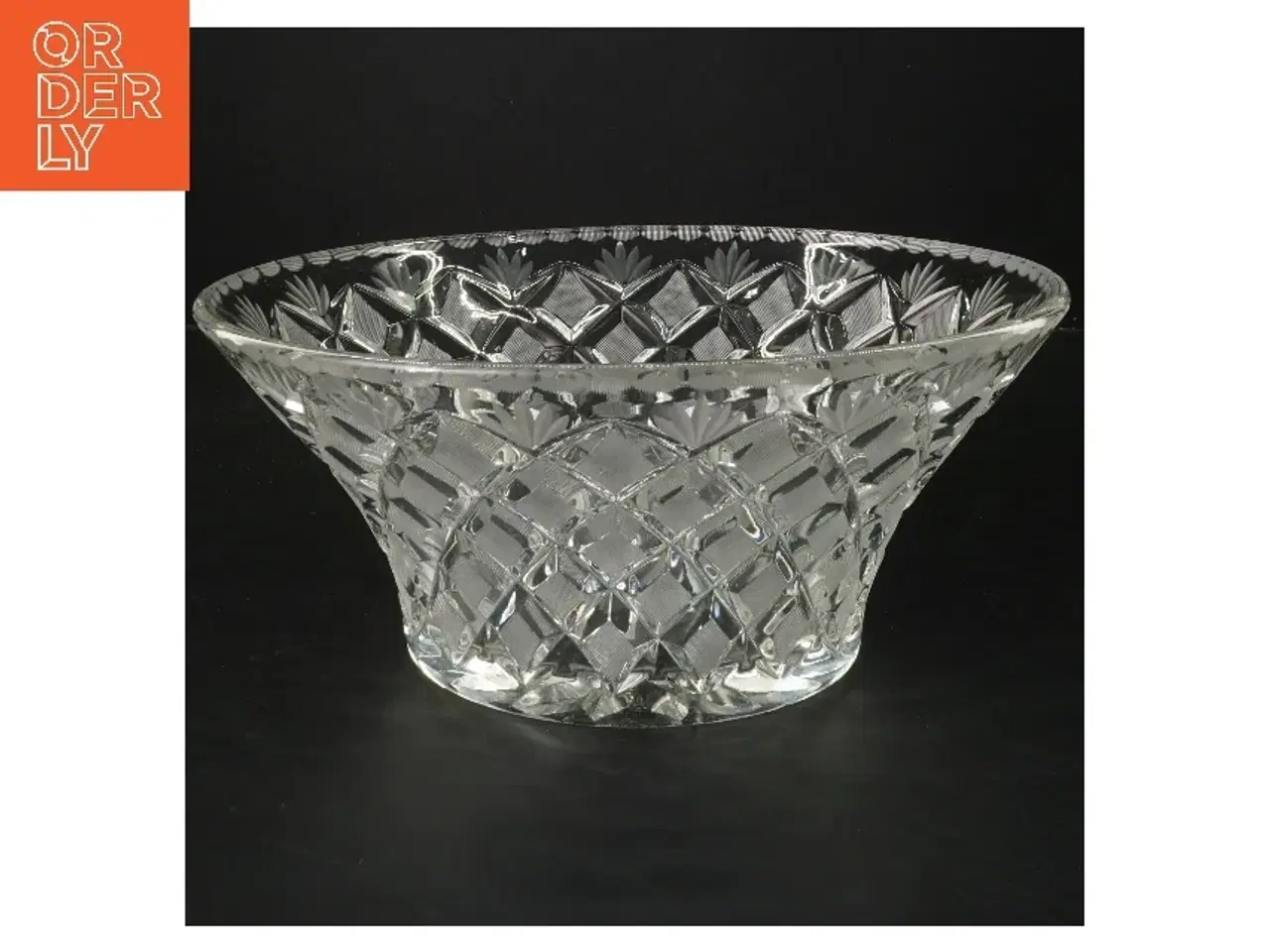 Billede 1 - Krystal skål (str. Ø 26 cm)