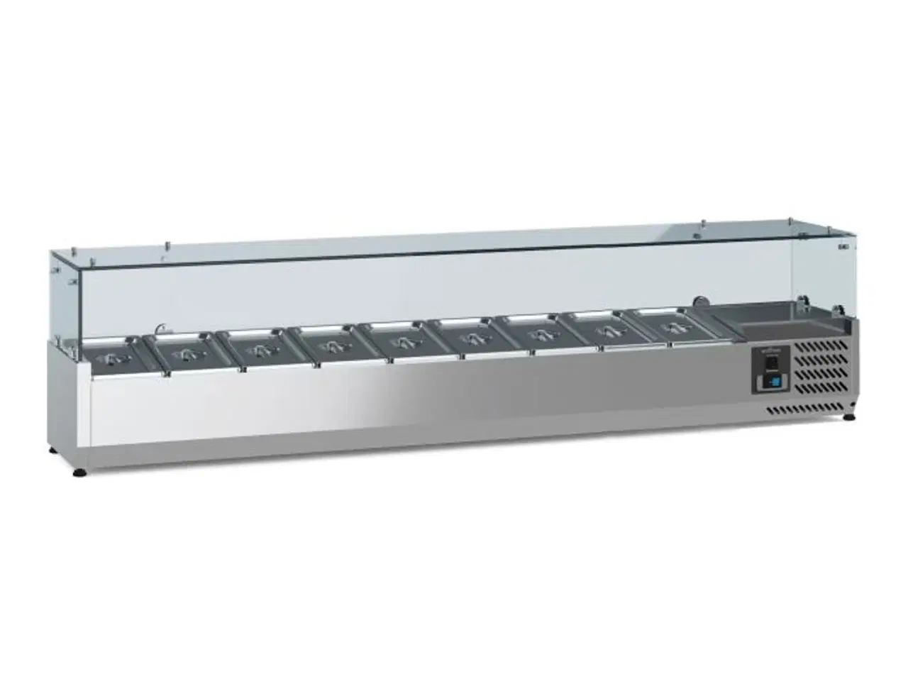 Billede 1 - Køleopsats 9x GN 1/3 – Rustfrit Stål – Ecofrost