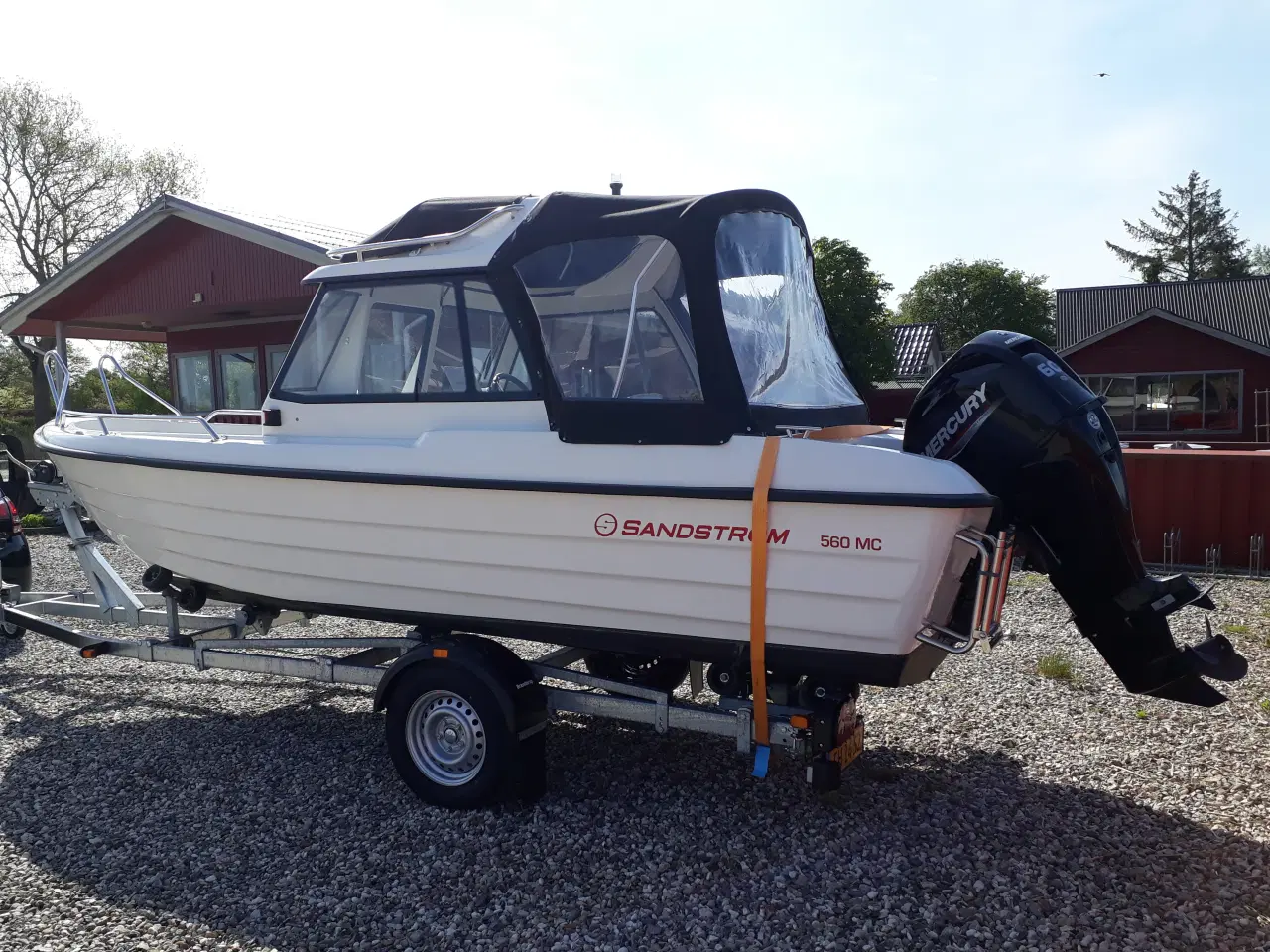 Billede 1 - Sandstrøm 560MC- Mercury 60 hk- Brenderup trailer 