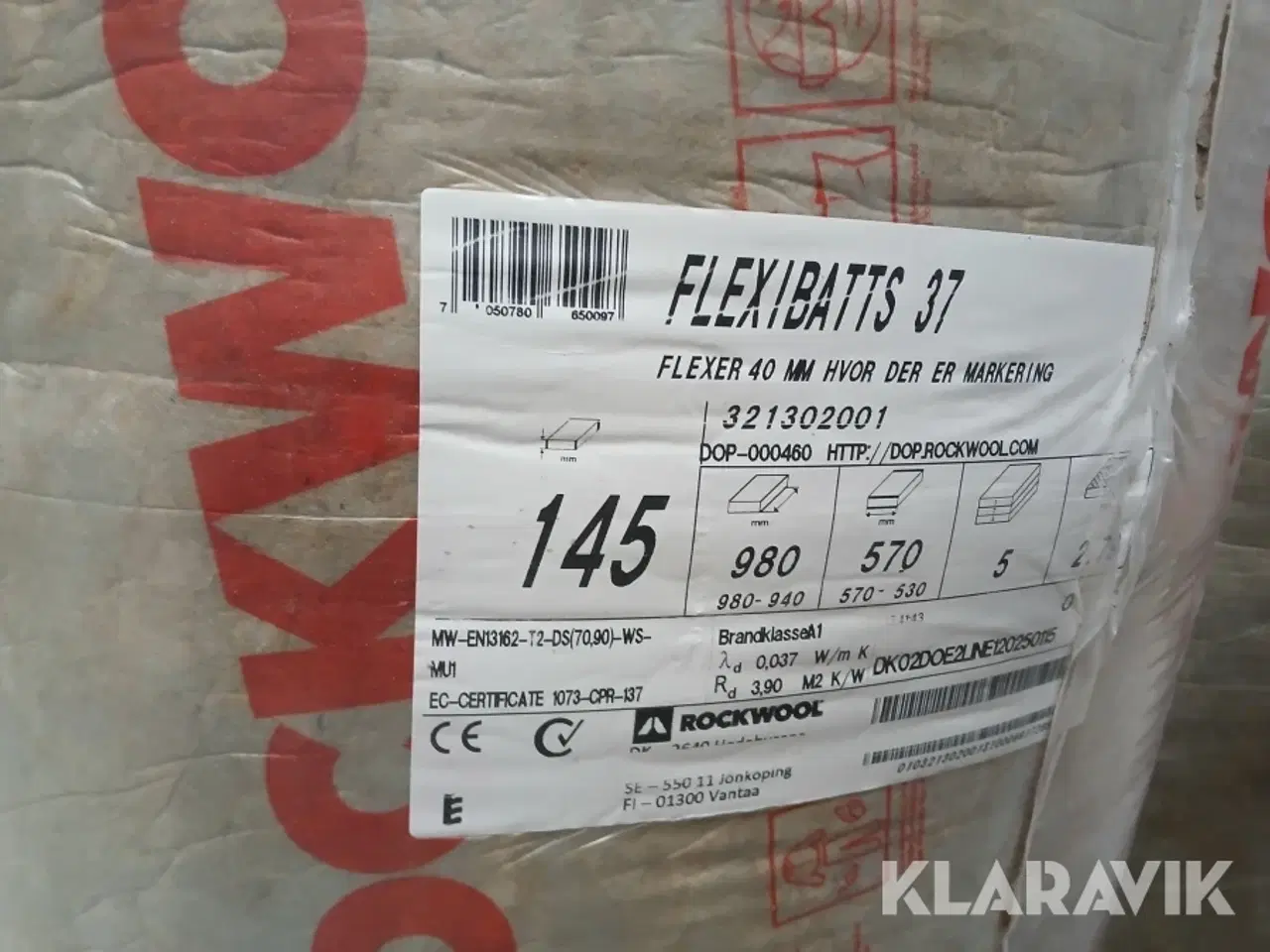 Billede 2 - Rockwool flexibatts lambda 37