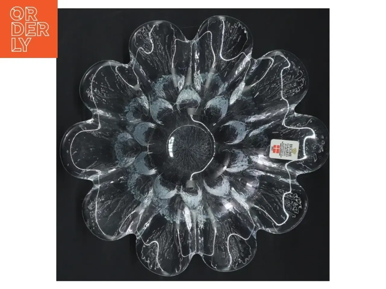 Billede 2 - Glas skål fra Holmegaard (str. Ø. 18 cm)