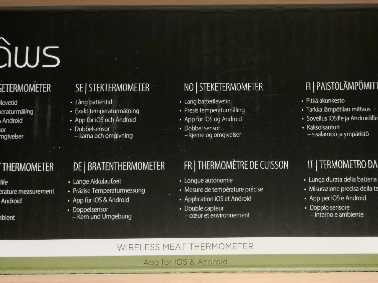 Billede 2 - Stegetermometer trådløst, Hâws