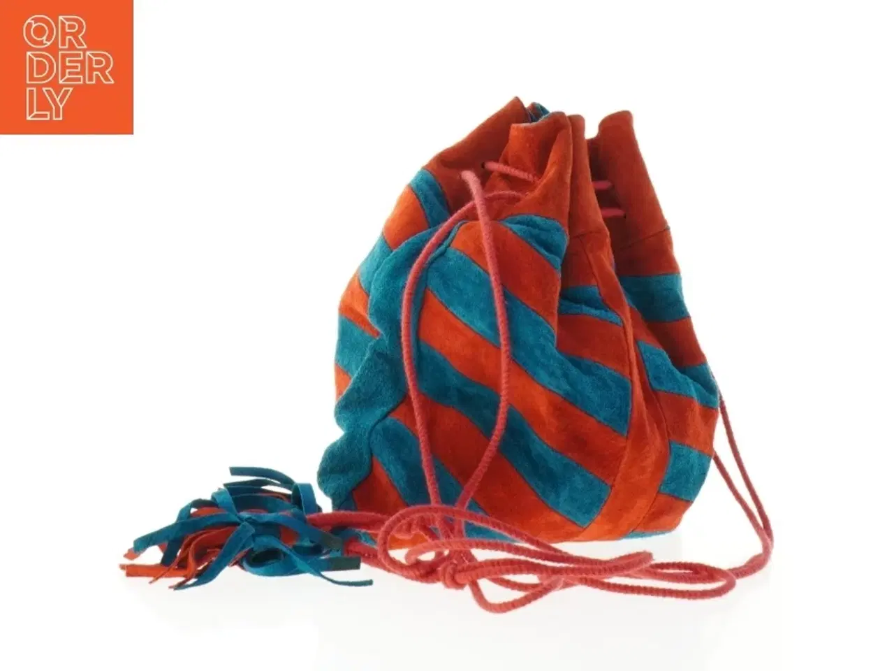 Billede 1 - Ruskinds pose taske med snorelukning (str. 26 x 27 cm)