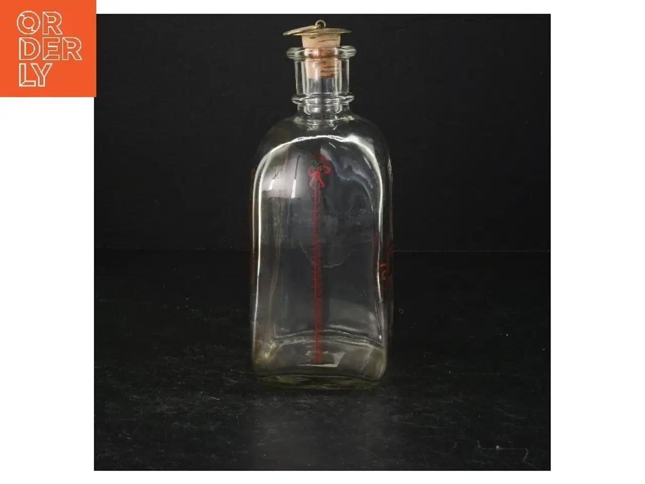 Billede 2 - Julepyntet jule snapse flaske (str. 19 cm)