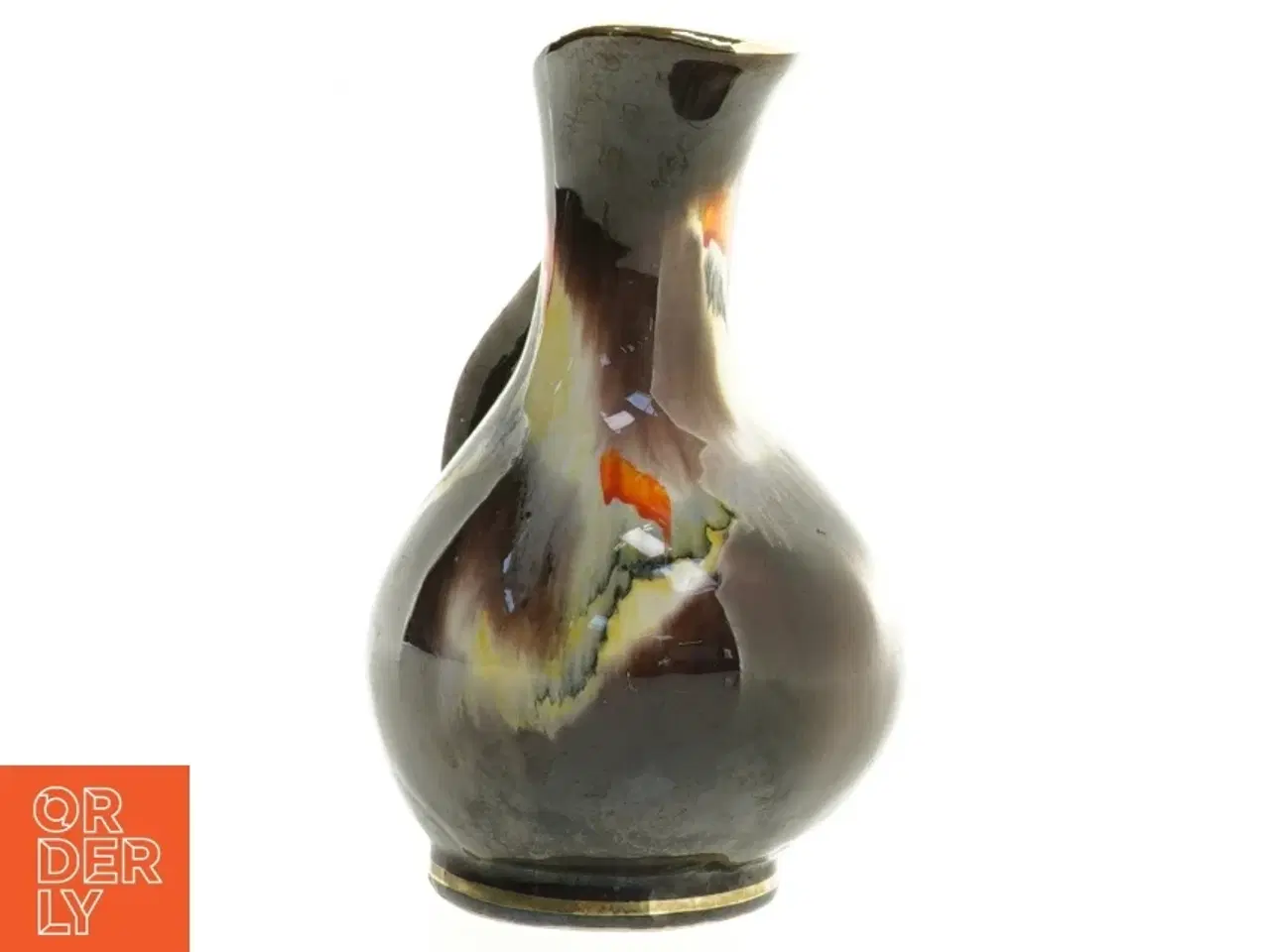 Billede 4 - Keramikvase/kande (str. 14,5 x 11 x 9 cm)
