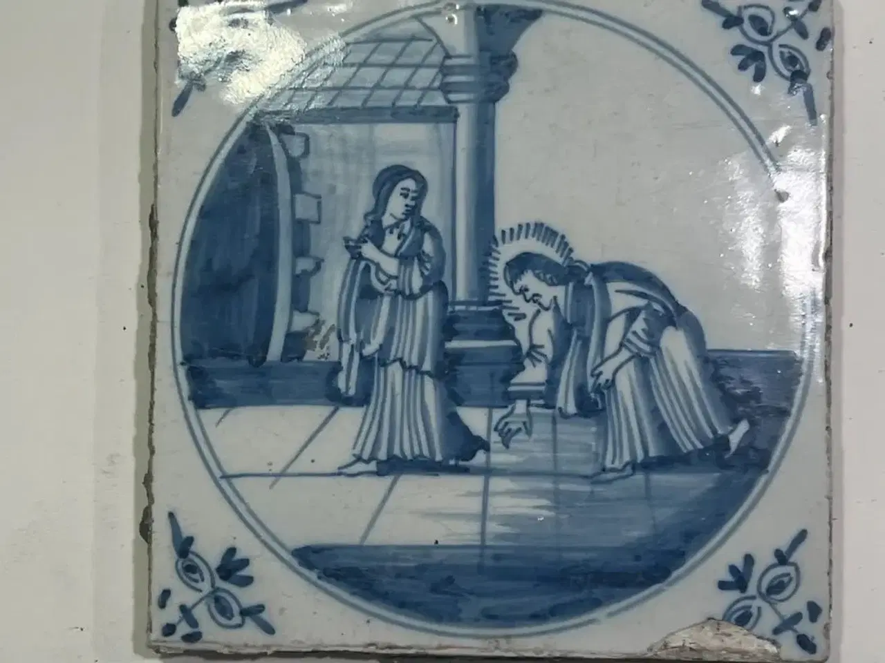 Billede 13 - Hollandske Delft klinker med religiøse motiver