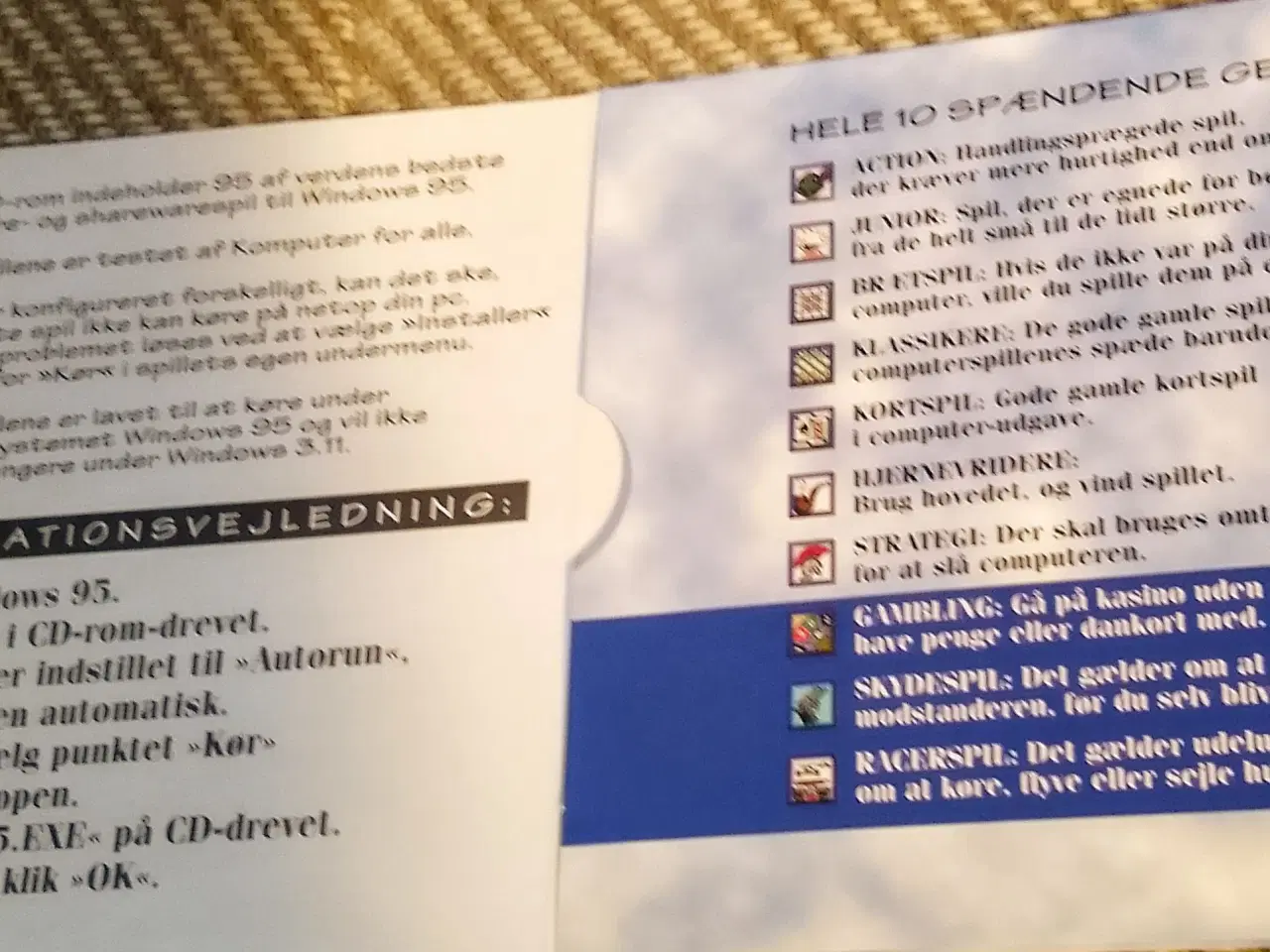 Billede 2 - 95 Windows 95-spil på 1 cd-rom 