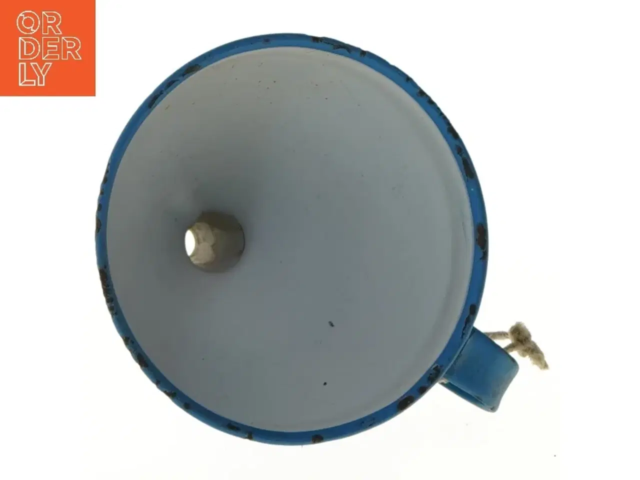 Billede 2 - Blå tragt med hank (str. Ø 11 cm længde 13,5 cm)