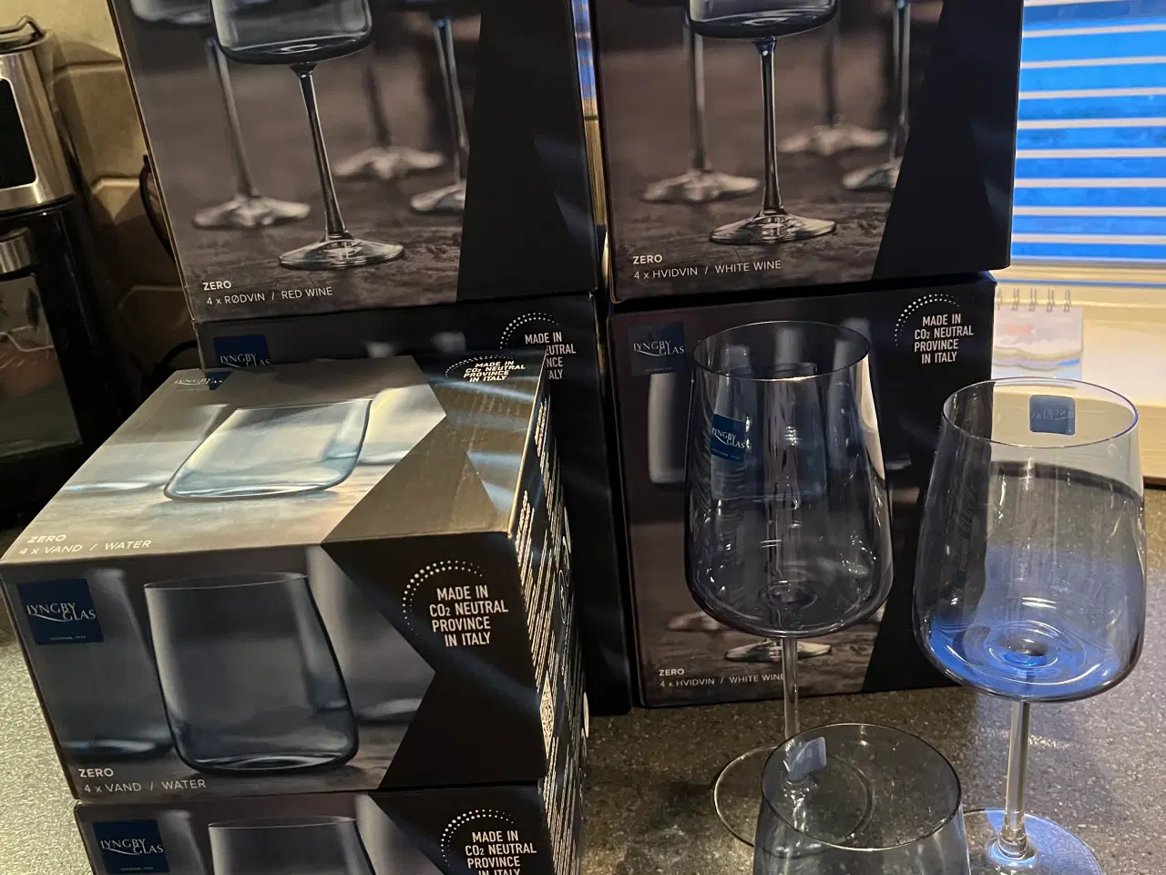 Billede 2 - Blå Lyngby glas - 24 stk. 