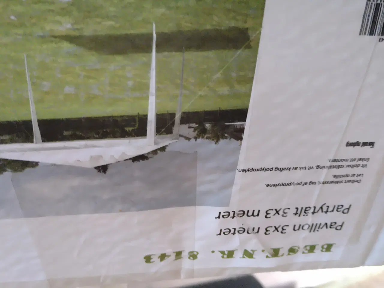 Billede 1 - Pavillion 3*3 m med sider