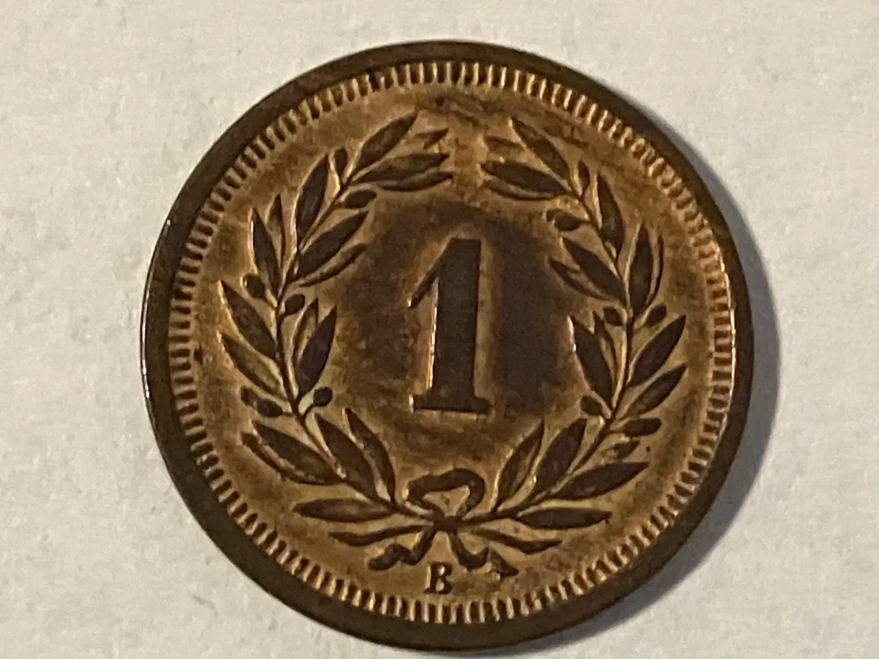 Billede 2 - 1 Rappen Switzerland 1895 - Renset