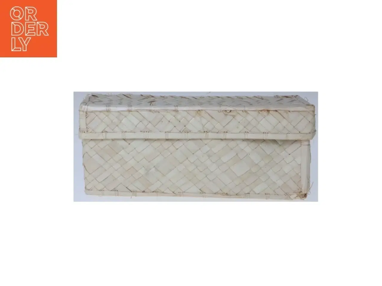 Billede 1 - Flettet opbevaringskasse (str. 15x4 cm)