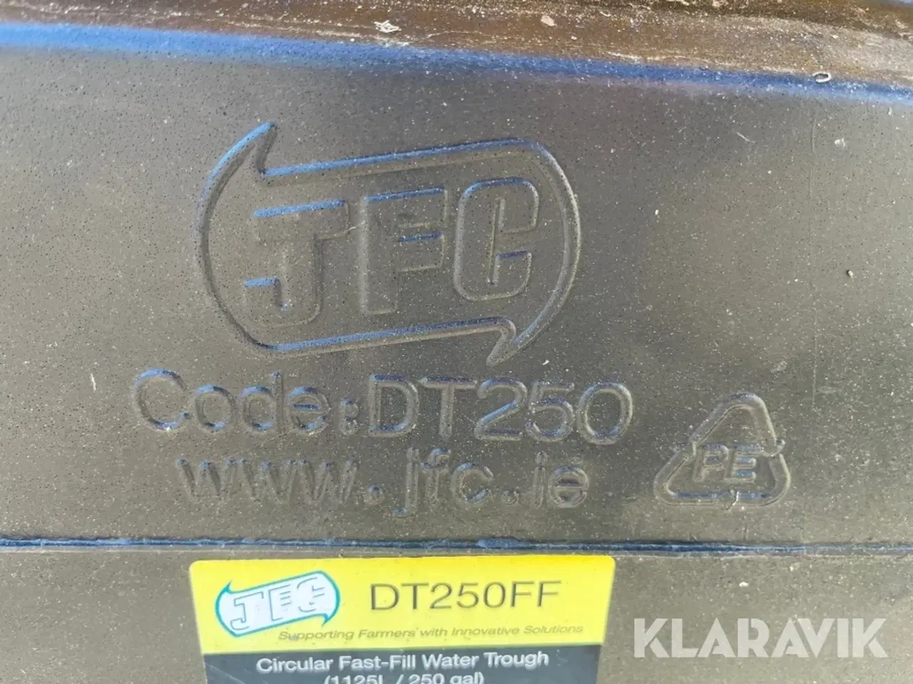 Billede 6 - Vandkar JFG DT250FF med vandtilslutning og flyder