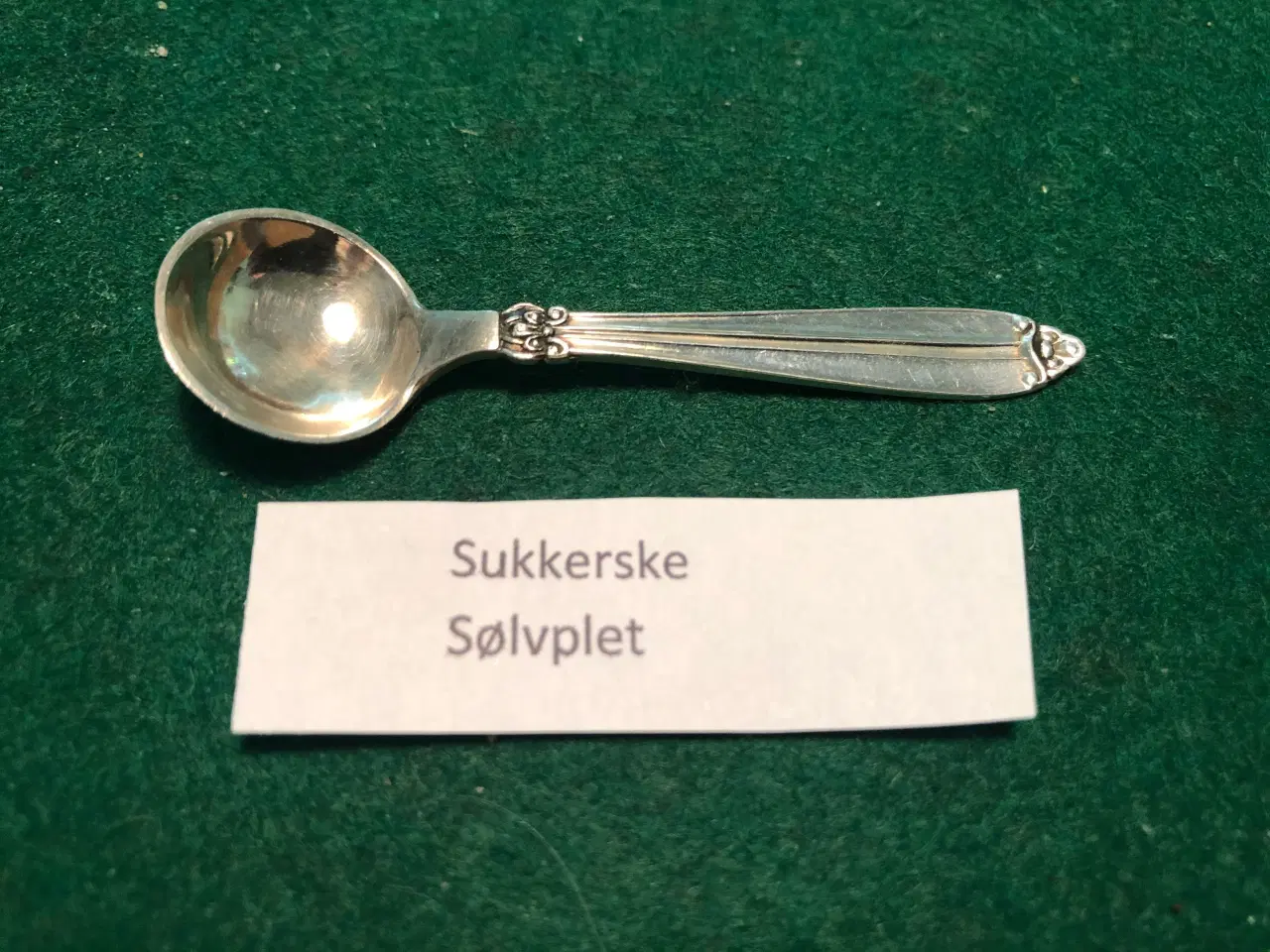 Billede 1 - Sukkerske L 6,5 cm, Sølvplet