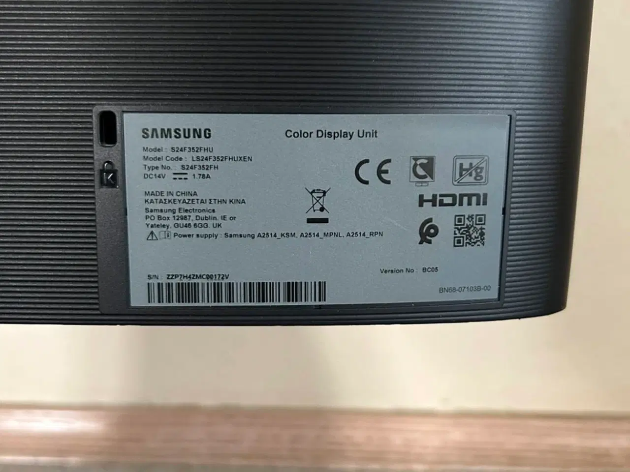 Billede 3 - Samsung S24F352FHU 24” PC-skærm.